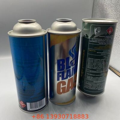 Kasset gas hoge druk 18-21 bar Aerosol lege blik 65mm 57mm