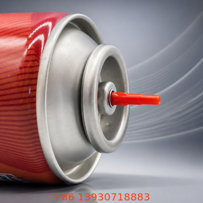Precision One Inch Butane Refill Aerosol Valve met Rode Plastic Stem en Buna Gasket