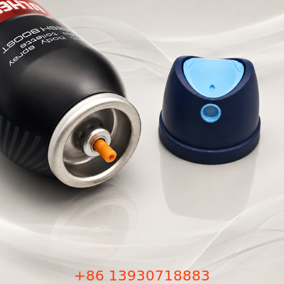 Sneldrogend, lekvrij en verstoppingsbestendig deodorant-bodysprayventiel met aerosolafgifte