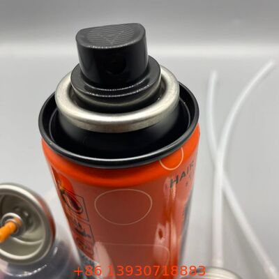 Haarspray glue aerosol klep met precisie mist chemisch bestand constructie en lekdicht afdichting voor professionele haarstyling