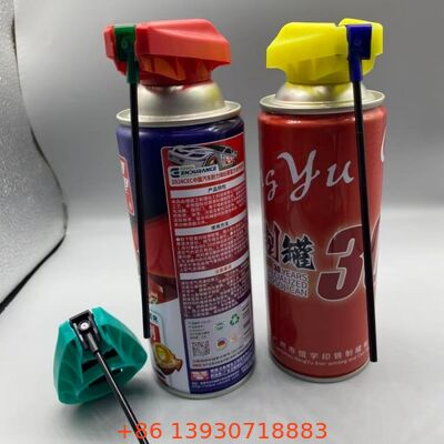 Premium Aerosol-opvouwbare triggeractuator met lekkagebestendige vergrendelingsmechanisme, geïntegreerde verlengbuis en dubbelwerkende spuitstuk